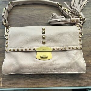 Authentic Prada Pink Leather Shoulder Bag